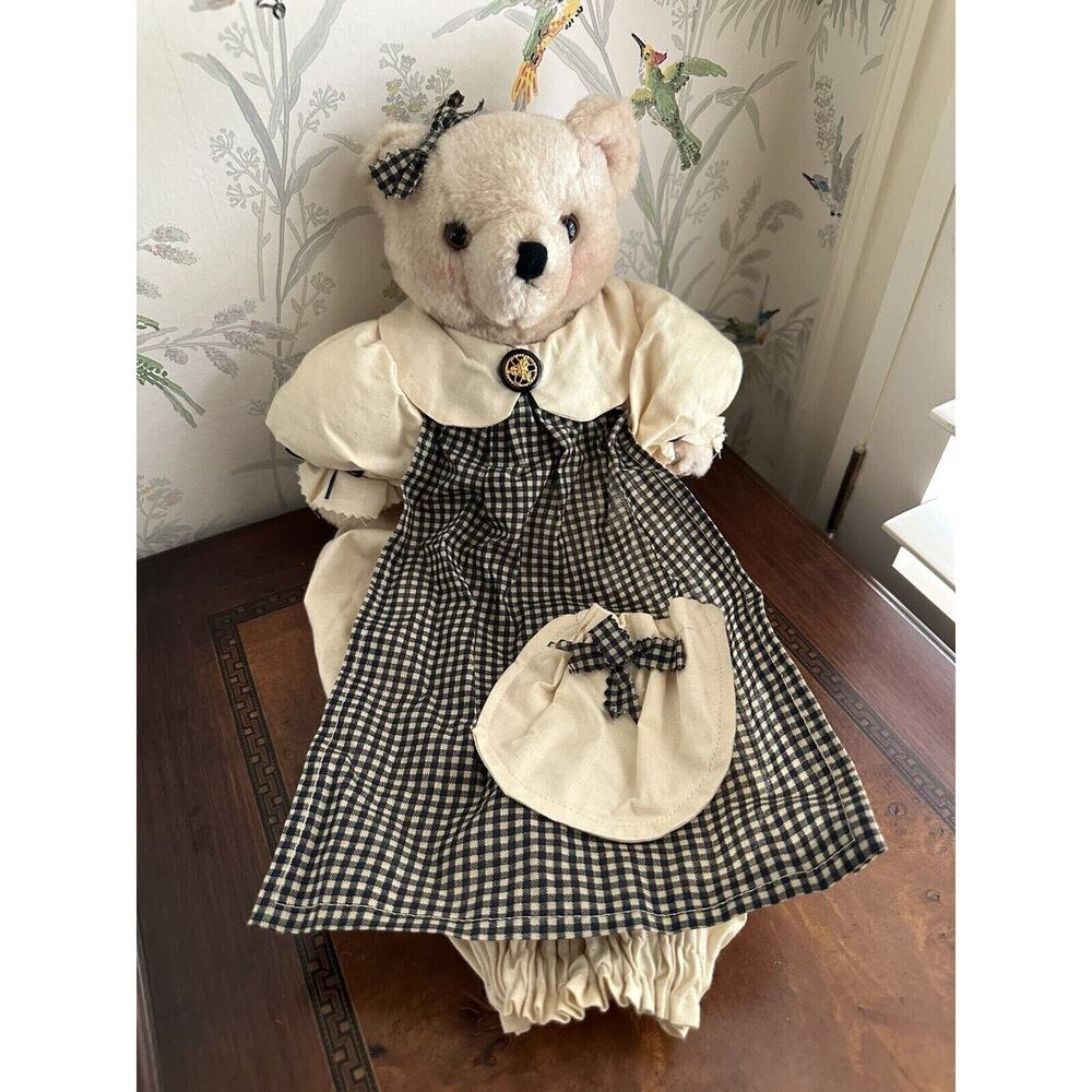 Vintage Brown Bear Full Body Hand Puppet 18” Plush Soft Fuzzy Stuffed Animal Toy